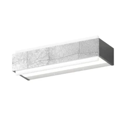Applique Da Parete-Top Light applique da parete bios dm foglia argento 12w 3000k 4000k
