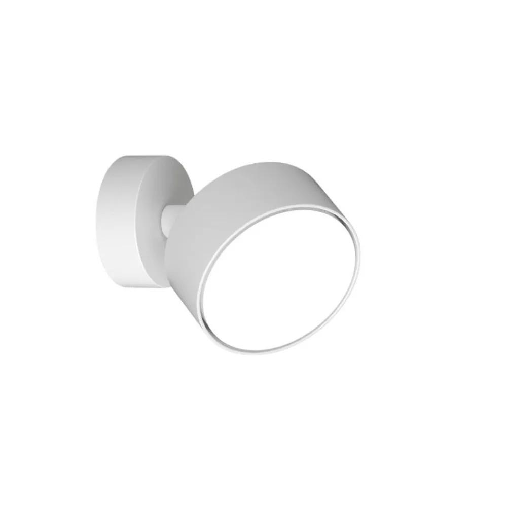 Applique Da Parete-Top Light Toplight applique da parete con spot orientabile bianco
