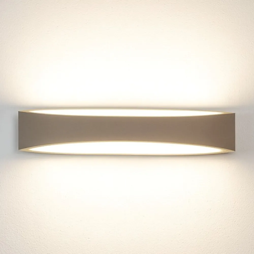 Applique Da Parete-Top Light applique da parete eye sabbia led 19w design curvo