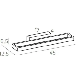 Applique Da Parete-Top Light Toplight applique led 3000k 4000k nero