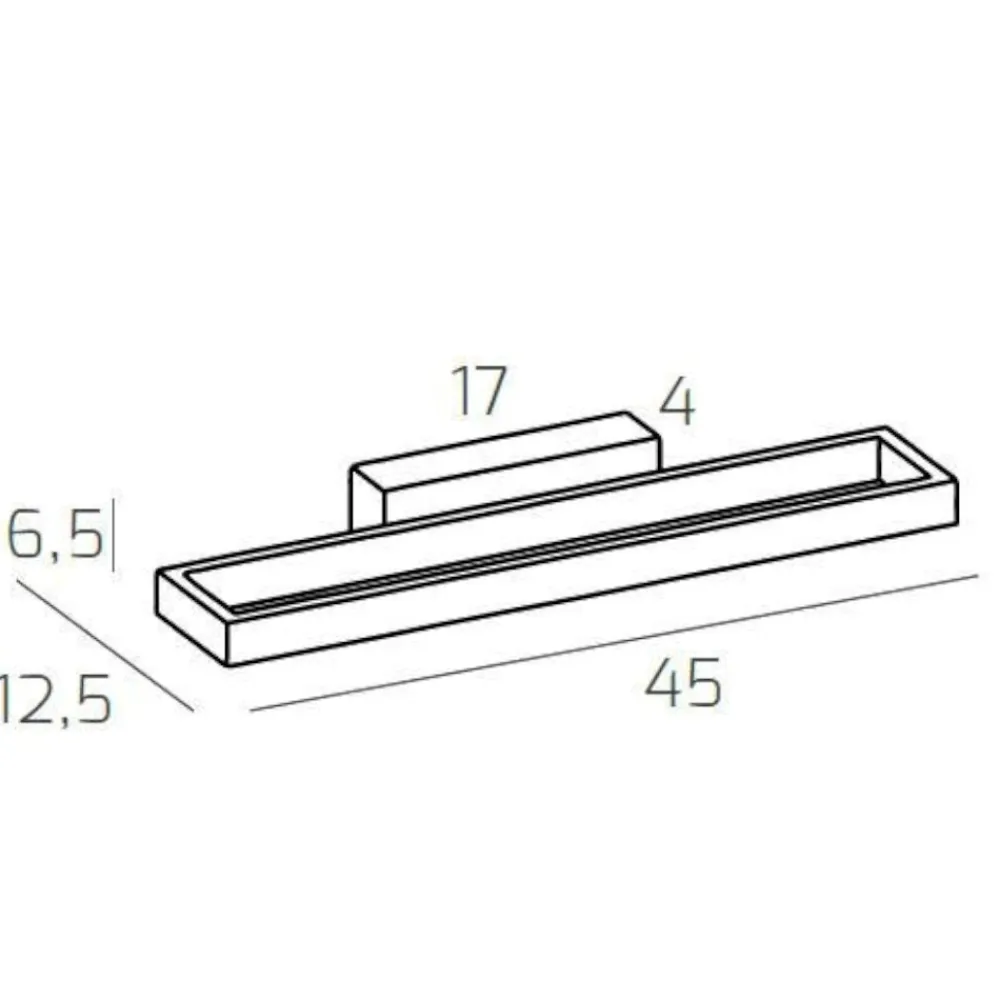 Applique Da Parete-Top Light Toplight applique led 3000k 4000k nero