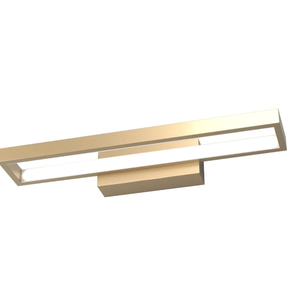 Applique Da Parete-Top Light Toplight applique led 20w 3000k four squares squadrata moderna metallo oro