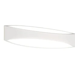Applique Da Parete-Top Light applique moderna design curvo bianca led 19w eye
