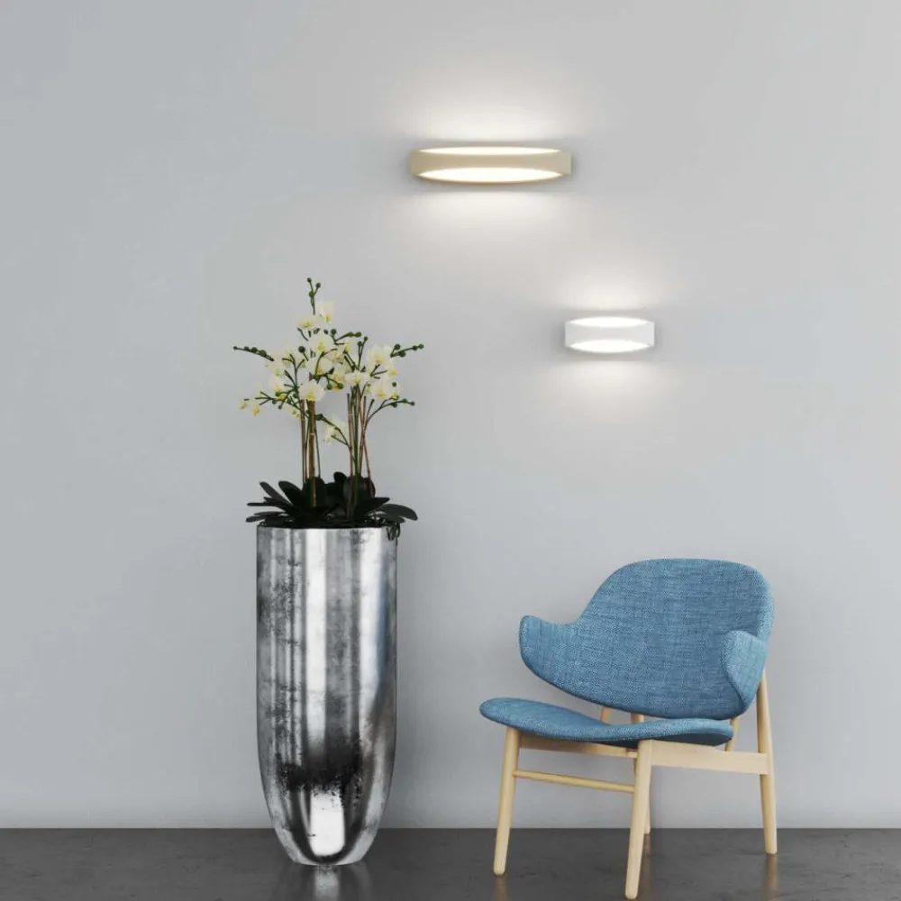 Applique Da Parete-Top Light applique moderna design curvo bianca led 19w eye