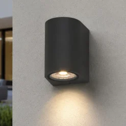 Applique Da Esterno-Top Light applique per esterno balcone moderna nera ip65
