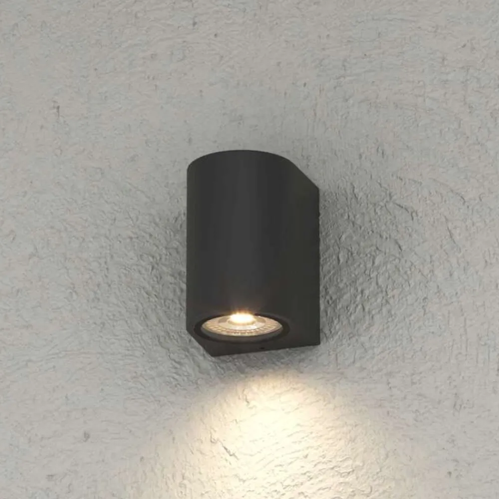 Applique Da Esterno-Top Light applique per esterno balcone moderna nera ip65