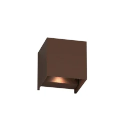 Applique Da Esterno-Top Light applique perth corten cubo moderno led 10w cct ip65