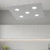 Lampadari Cucina-Top Light area lampadario da cucina quadrato grigio