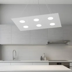 Lampadari Cucina-Top Light Toplight area lampadario grigio per cucina moderna