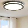 Plafoniere Moderne-Top Light area plafoniera da ufficio moderno rotonda antracite led biemissione 37w cct