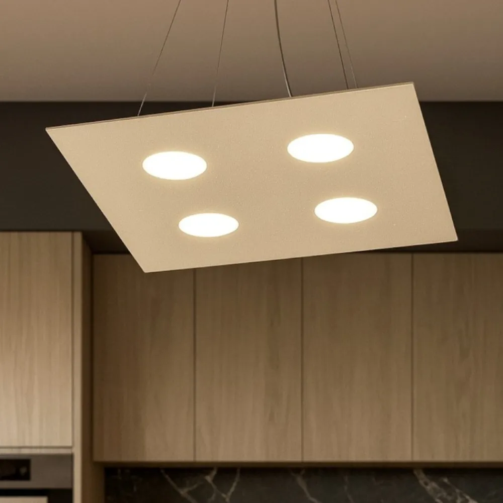 Lampadari Cucina-Top Light Toplight area sabbia lampadario quadrato per cucina moderna