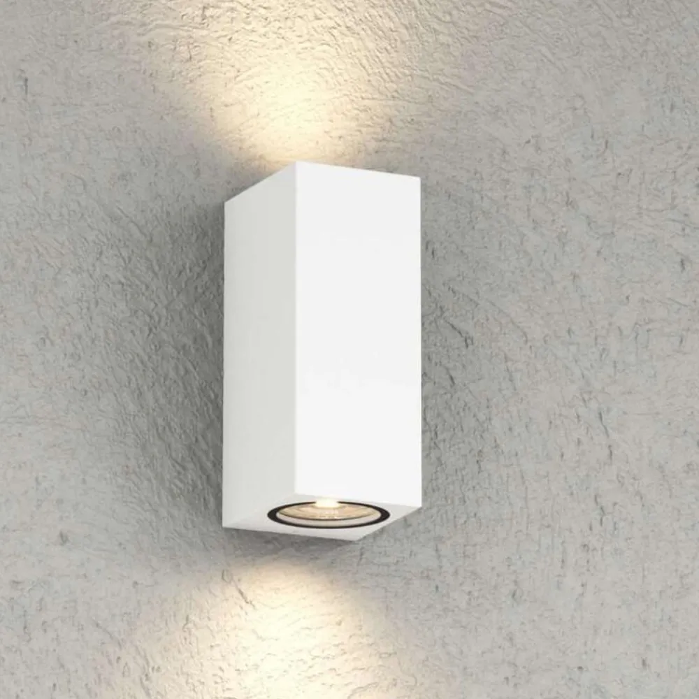 Applique Da Esterno-Top Light atene applique da esterno bianca biemissione luce ip65