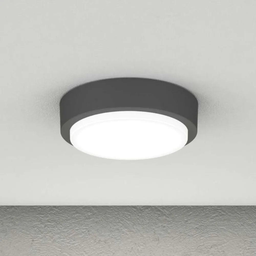 Plafoniere Da Esterno-Top Light baku plafoniera rotonda per esterni antracite