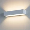 Applique Da Parete-Top Light bios applique da parete bianca led 12w 3000k 4000k bios