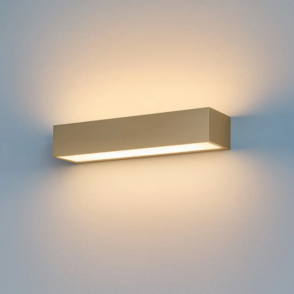 Applique Da Parete-Top Light bios applique led oro da parete 12w 3000k 4000k