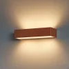 Applique Da Parete-Top Light Toplight bios applique moderna foglia rame 12w 3000k 4000k