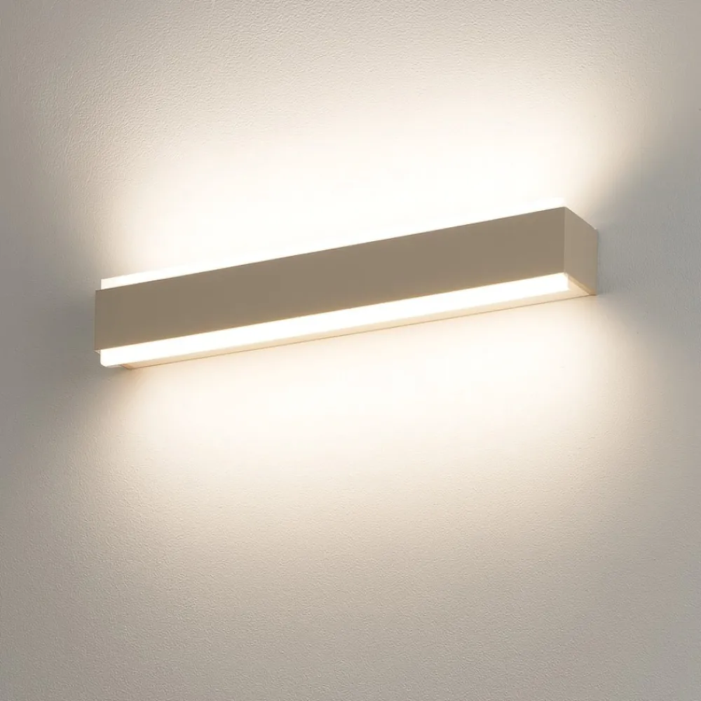 Applique Da Parete-Top Light bios dm applique led 18w sabbia rettangolare