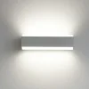 Applique Da Parete-Top Light bios dm applique led moderna rettangolare grigia