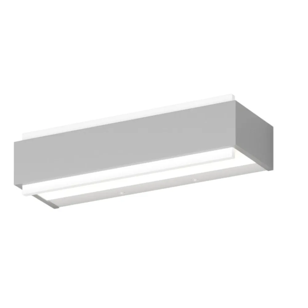 Applique Da Parete-Top Light bios dm applique led moderna rettangolare grigia