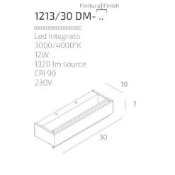 Applique Da Parete-Top Light bios dm foglia rame applique da parete rettangolare