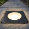 Faretti Da Esterno-Top Light capri faretto da esterno nero incasso pavimento anti corrosione