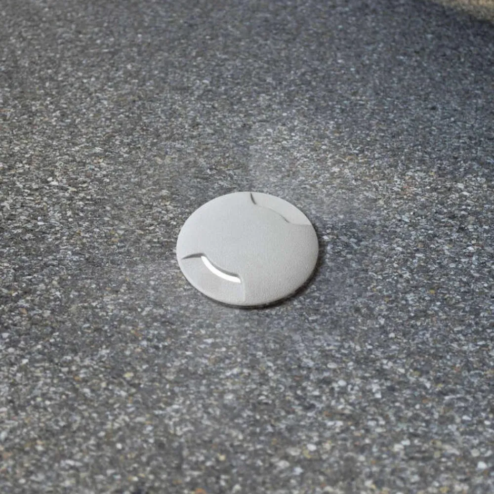 Faretti Da Esterno-Top Light capri grigio faretto rotondo da esterno per incasso pavimento calpestabile ip67