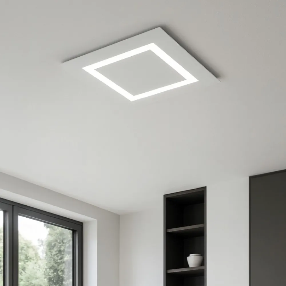 Plafoniere Moderne-Top Light carpet bianco plafoniera moderna