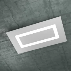 Plafoniere Moderne-Top Light Toplight carpet grigio plafoniera moderna rettangolare