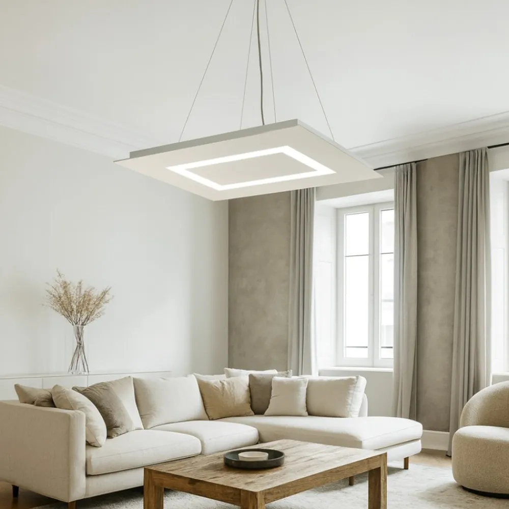 Lampadari Moderni-Top Light carpet lampadario design moderno bianco per ufficio