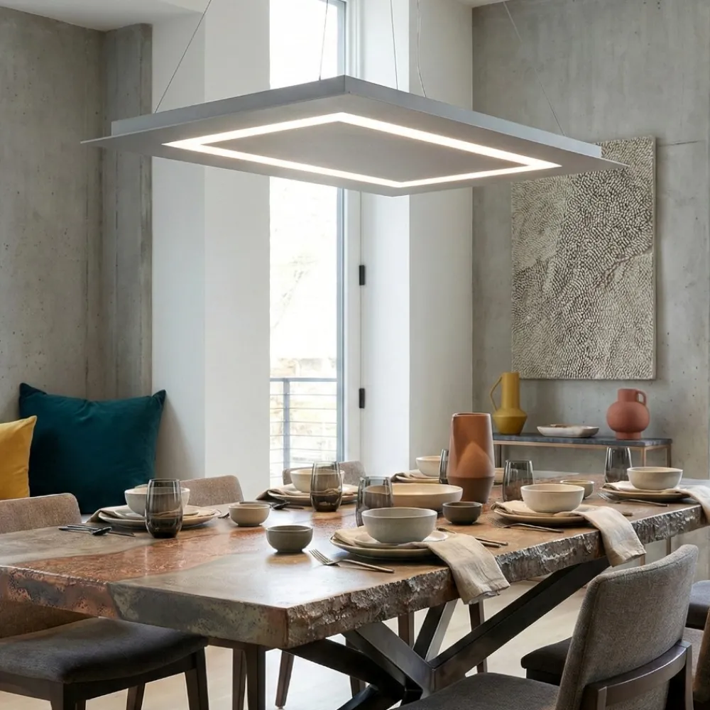 Lampadari Moderni-Top Light Toplight carpet lampadario pertavolo da pranzo moderno 60w grigio