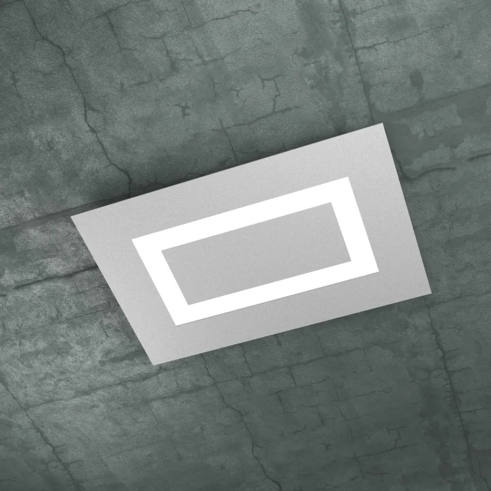 Plafoniere Moderne-Top Light carpet plafoniera led 60w grigio design moderno