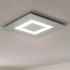 Plafoniere Moderne-Top Light Toplight carpet plafoniera quadrata grigio moderna