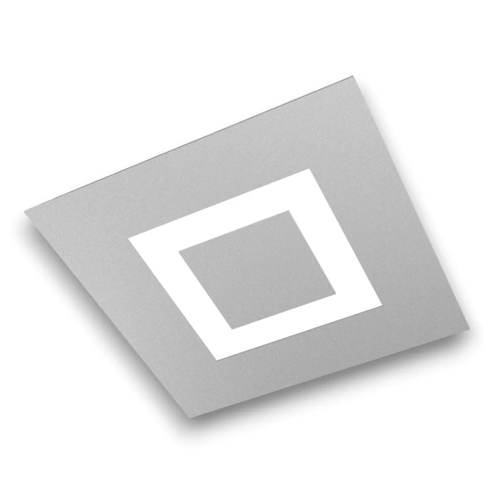 Plafoniere Moderne-Top Light Toplight carpet plafoniera quadrata grigio moderna