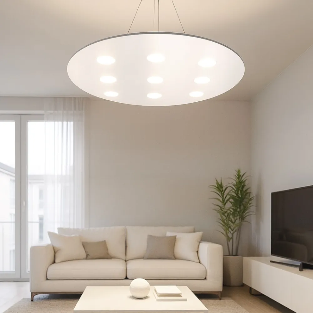 Lampadari Moderni-Top Light Toplight cloud lampadario bianco moderno per soggiorno