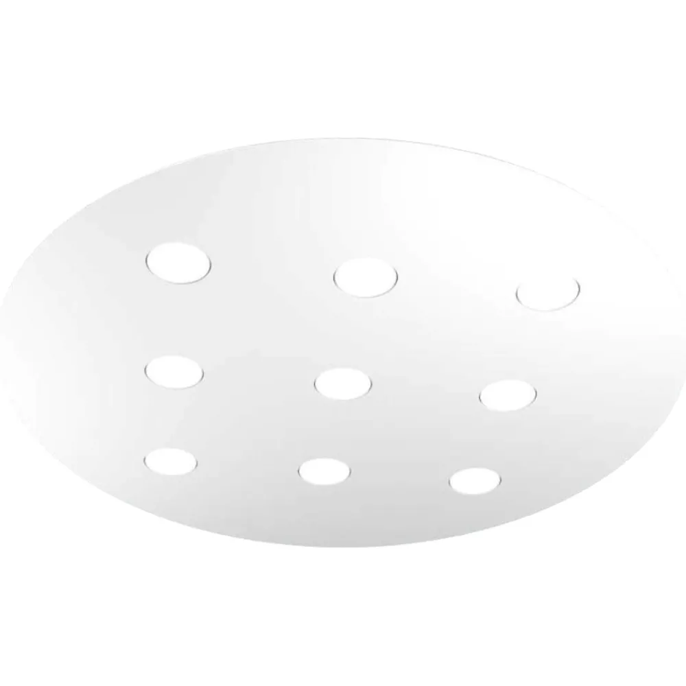 Plafoniere Moderne-Top Light Toplight cloud plafoniera bianca da cucina moderna rotonda