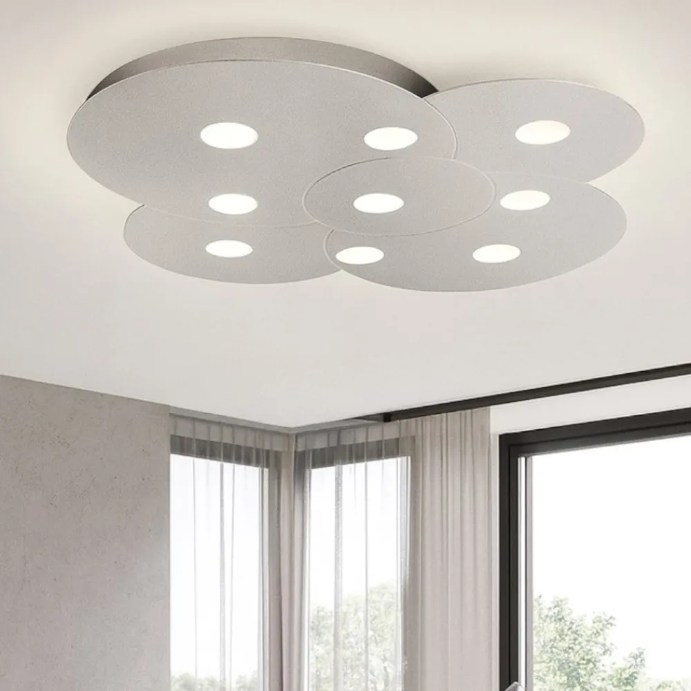 Plafoniere Moderne-Top Light Toplight cloud plafoniera design moderna grigio