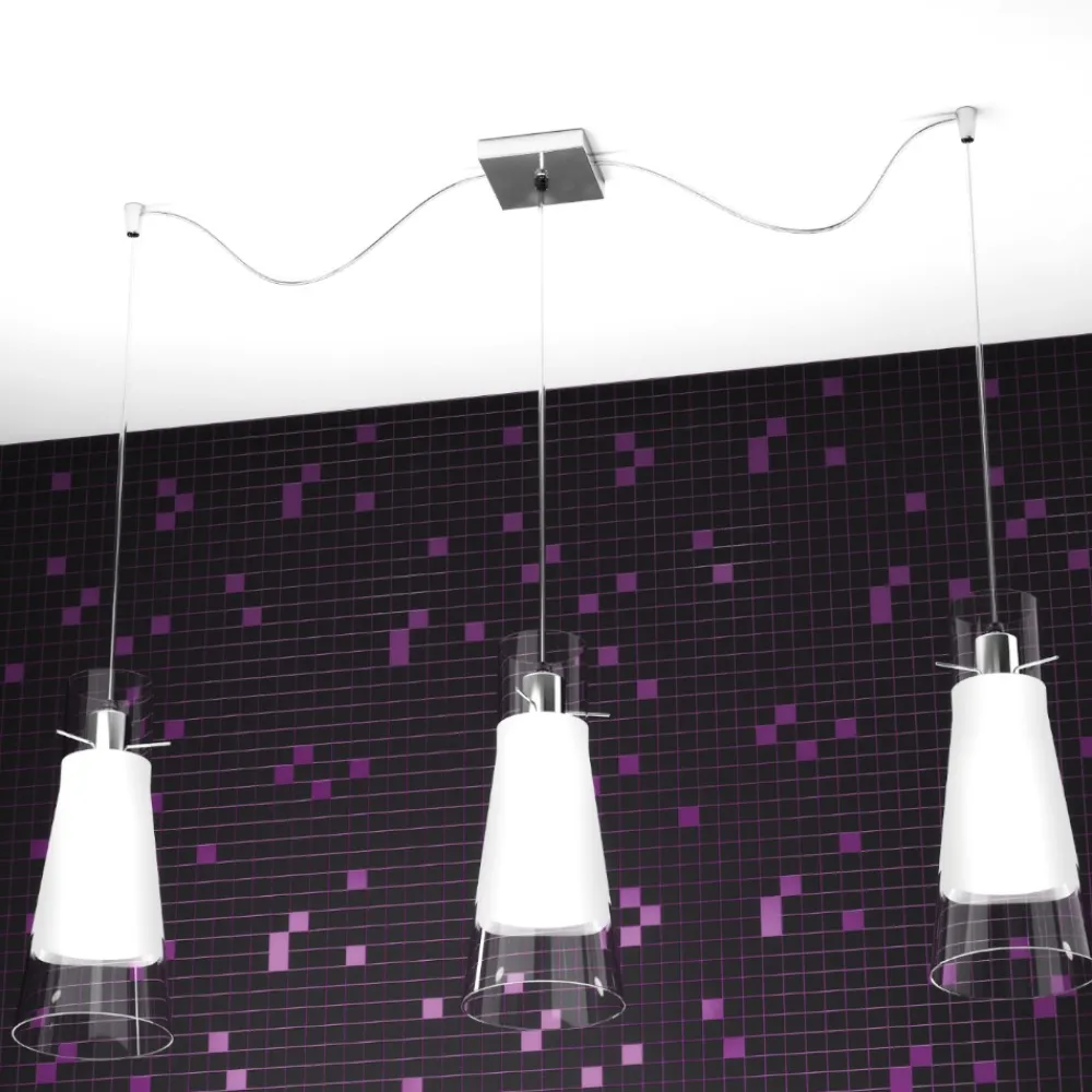 Lampadari Cucina-Top Light Toplight cone lampadario per isola cucina 3 luci