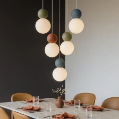 Lampadari Moderni-Top Light cottage lampadario moderno 5 luci multicolor per soggiorno