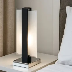 Abat Jour-Top Light cross abat-jour moderna nero lampada da comodino