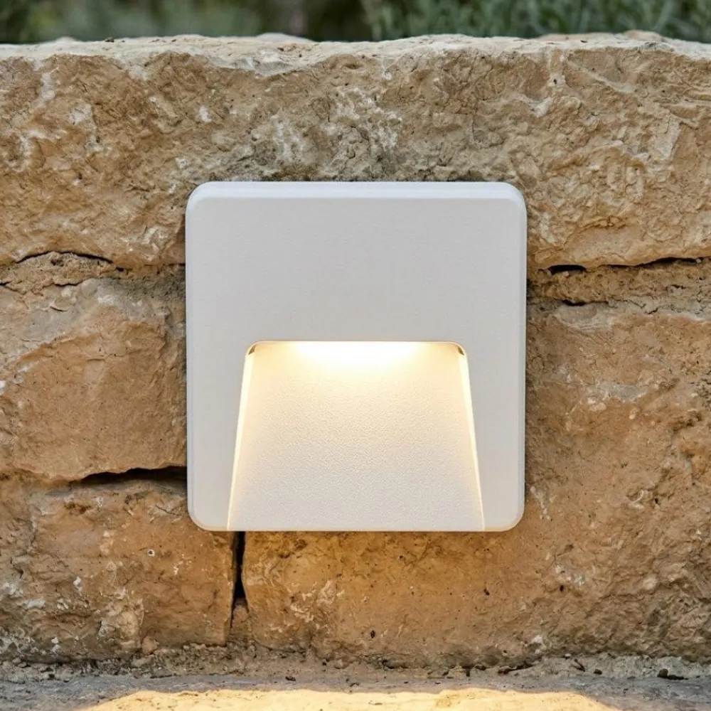 Segnapasso Led-Top Light extra segnapasso bianco da esterno a parete led 3w cct ip65