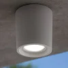 Faretti Da Esterno-Top Light faretto da esterno pisa grigio cilindro anti corrosione