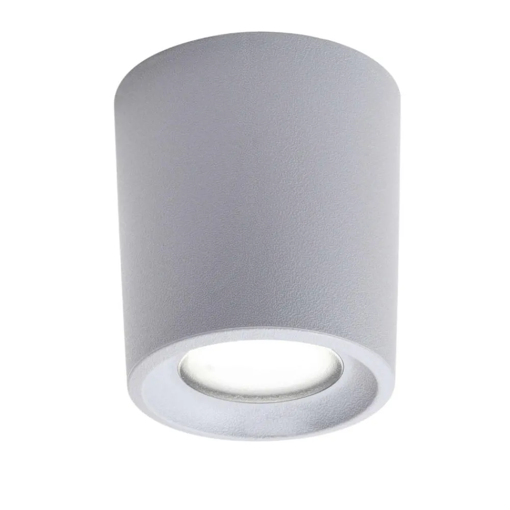 Faretti Da Esterno-Top Light faretto da esterno pisa grigio cilindro anti corrosione