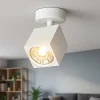 Faretti Da Soffitto-Top Light faretto da soffitto kibo bianco led gu10 orientabile