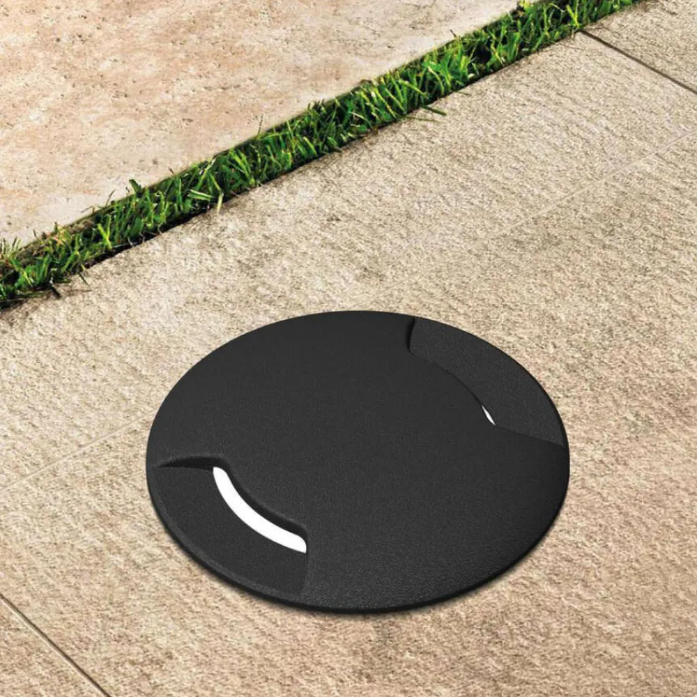 Faretti Da Esterno-Top Light faretto per esterni capri per incasso calpestabile nero anti corrosione ip67
