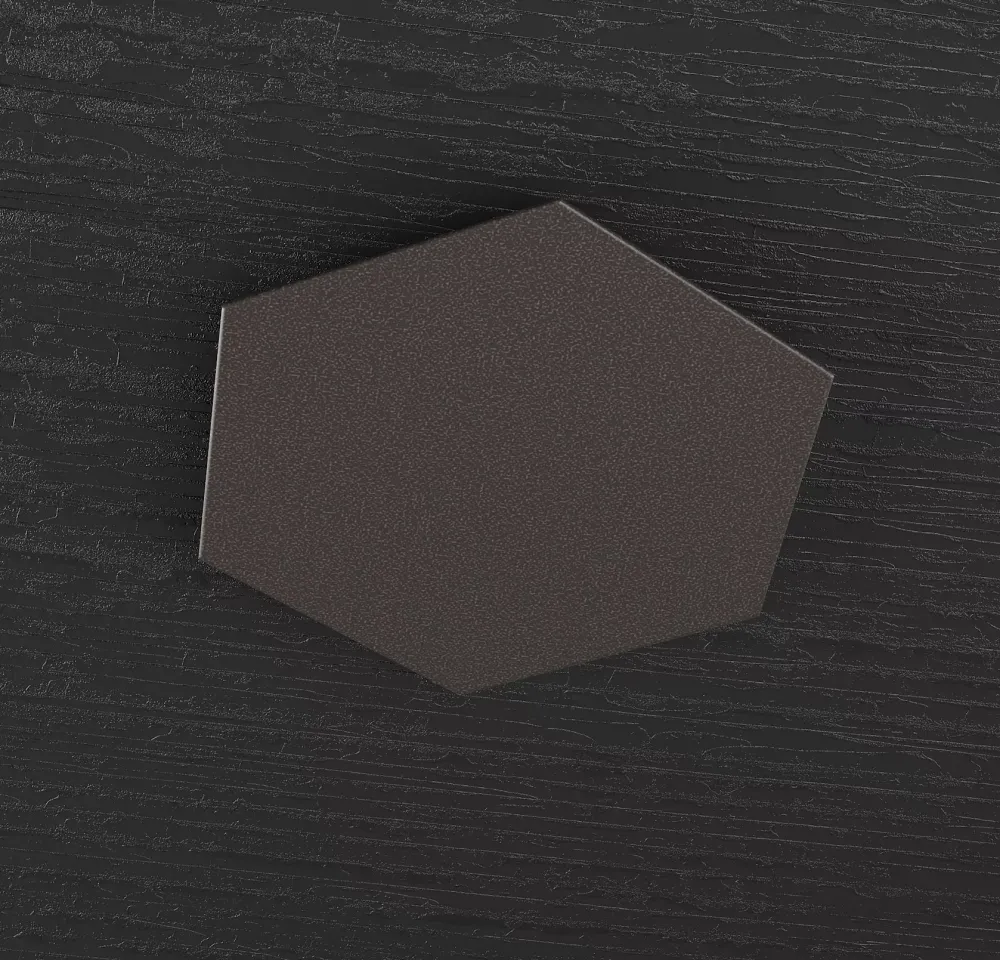 Accessori-Top Light hexagon piastra metallica decorativa marrone