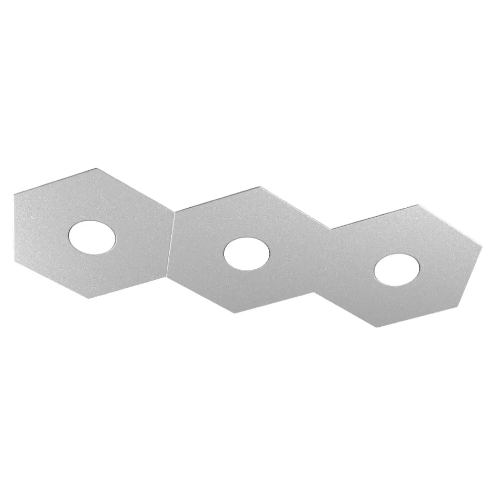 Plafoniere Moderne-Top Light Toplight hexagon plafoniera moderna grigio