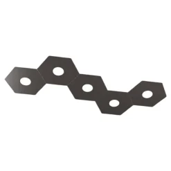 Plafoniere Moderne-Top Light hexagon plafoniera marrone esagonale moderna