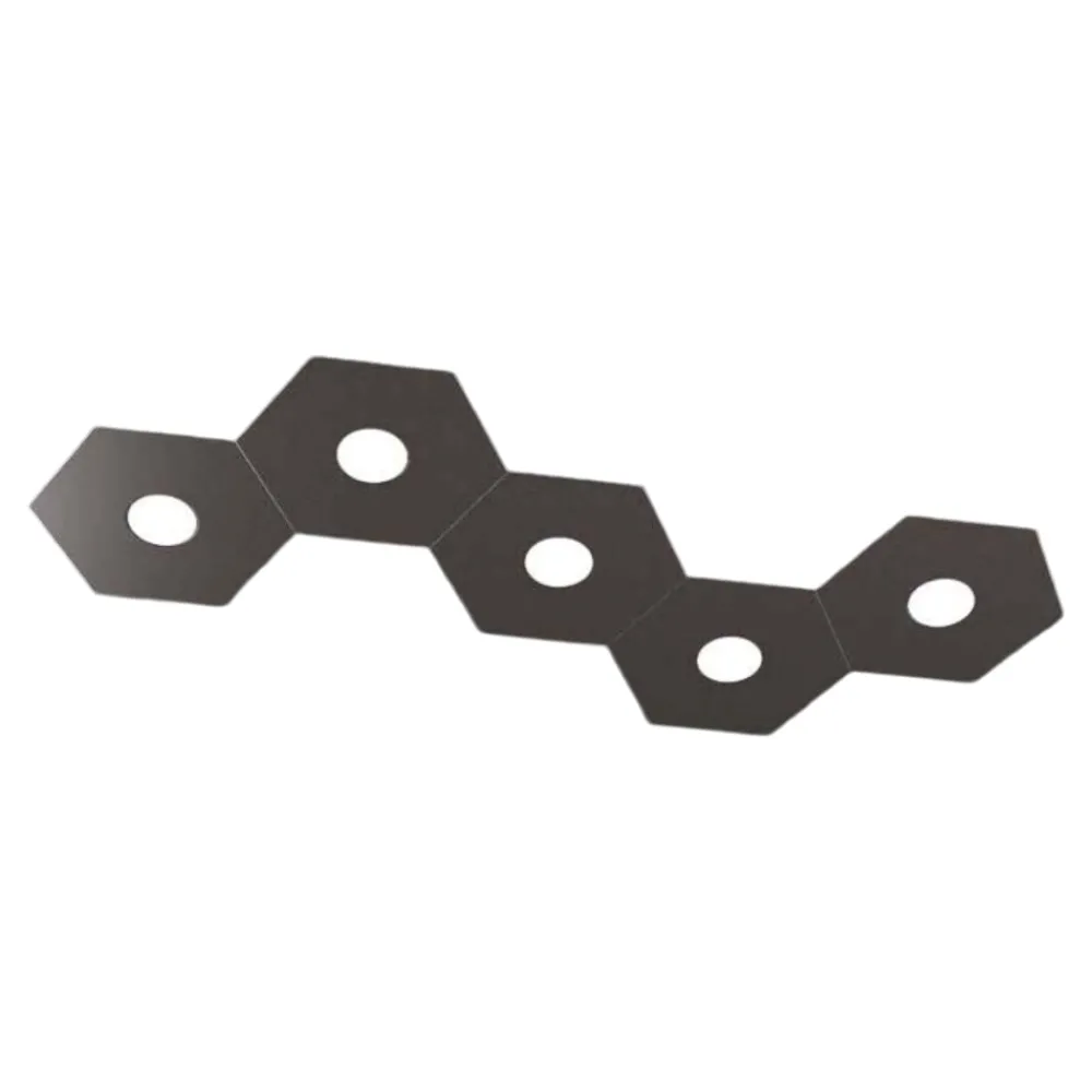 Plafoniere Moderne-Top Light hexagon plafoniera marrone esagonale moderna