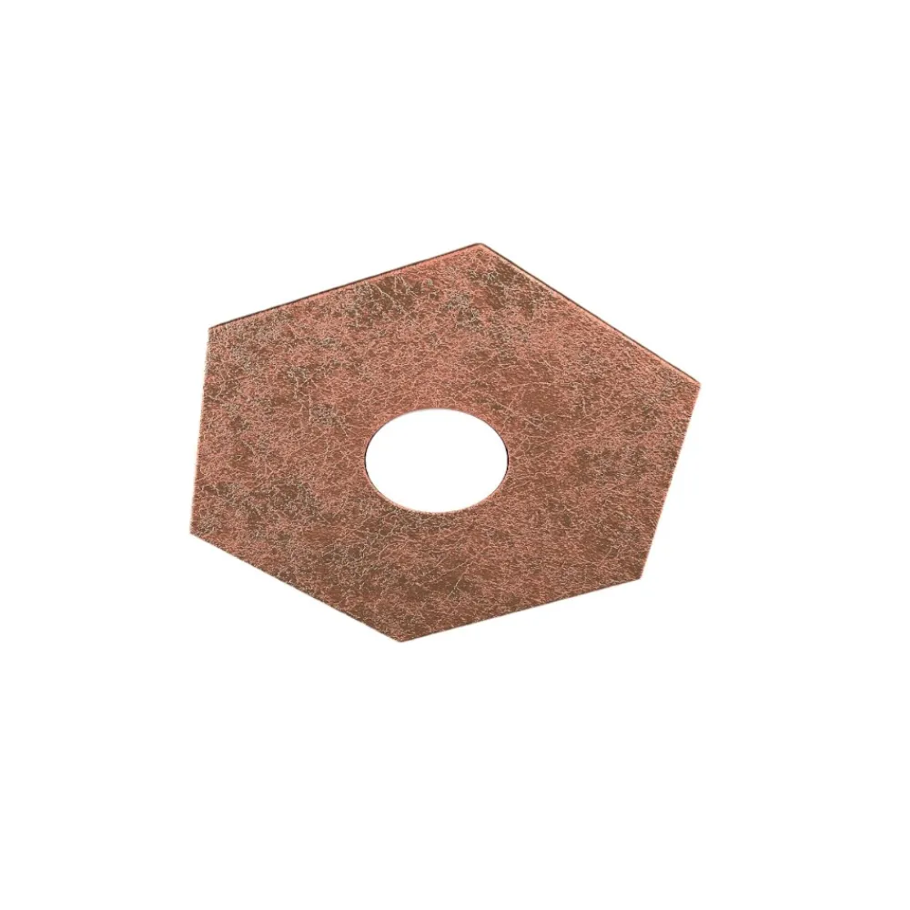 Plafoniere Moderne-Top Light hexagon plafoniera foglia rame esagonale