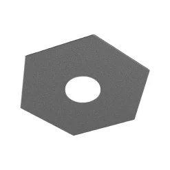 Plafoniere Moderne-Top Light Toplight hexagon plafoniera esagonale grigio antracite